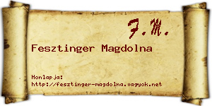 Fesztinger Magdolna névjegykártya
